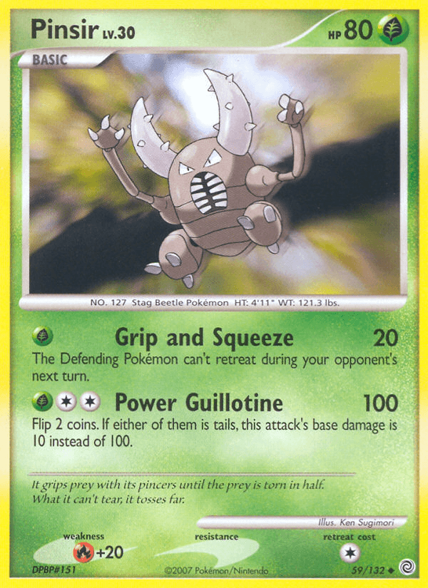 Pinsir — Secret Wonders Pokémon TCG card by Ken Sugimori