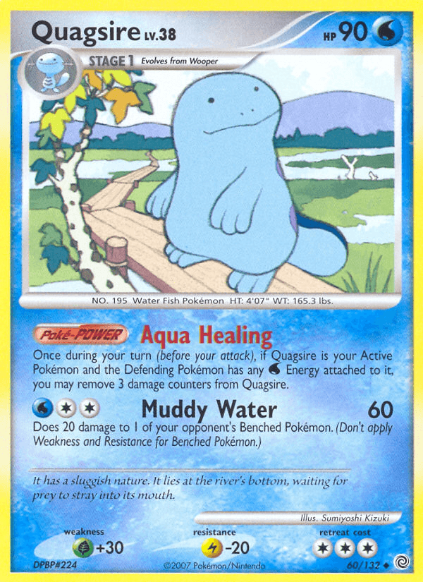 Quagsire — Secret Wonders Pokémon TCG card by Sumiyoshi Kizuki
