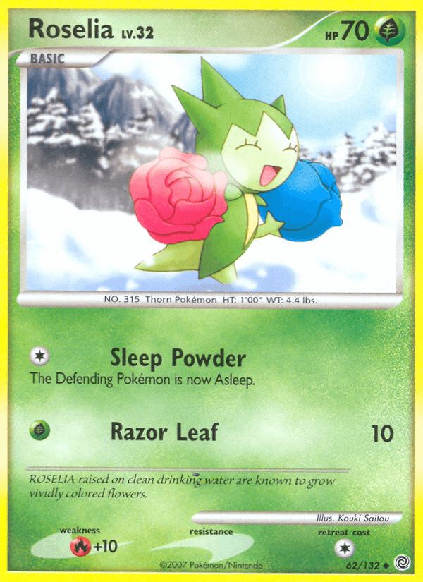 Roselia — Secret Wonders Pokémon TCG card by Kouki Saitou