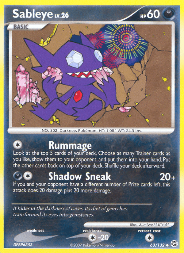 Sableye — Secret Wonders Pokémon TCG card by Sumiyoshi Kizuki