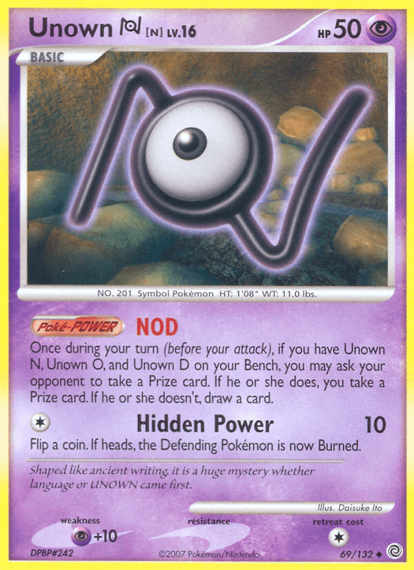 Unown [N] — Secret Wonders Pokémon TCG card by Daisuke Ito