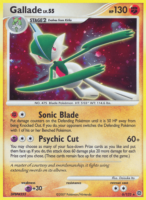 Gallade — Secret Wonders Pokémon TCG card by Daisuke Ito
