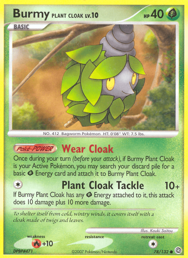 Burmy Plant Cloak — Secret Wonders Pokémon TCG card by Kouki Saitou