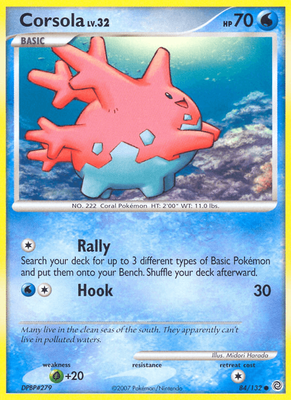 Corsola — Secret Wonders Pokémon TCG card by Midori Harada