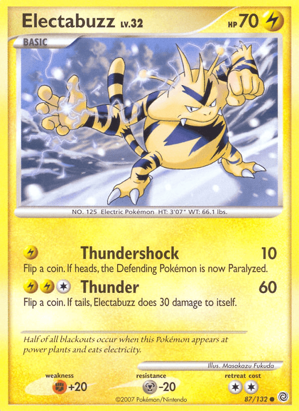 Electabuzz — Secret Wonders Pokémon TCG card by Masakazu Fukuda