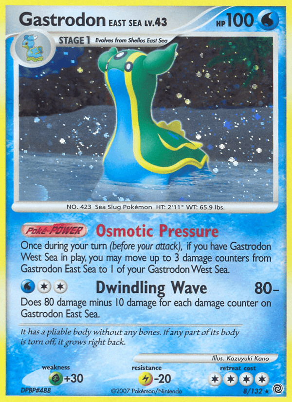 Gastrodon East Sea — Secret Wonders Pokémon TCG card by Kazuyuki Kano