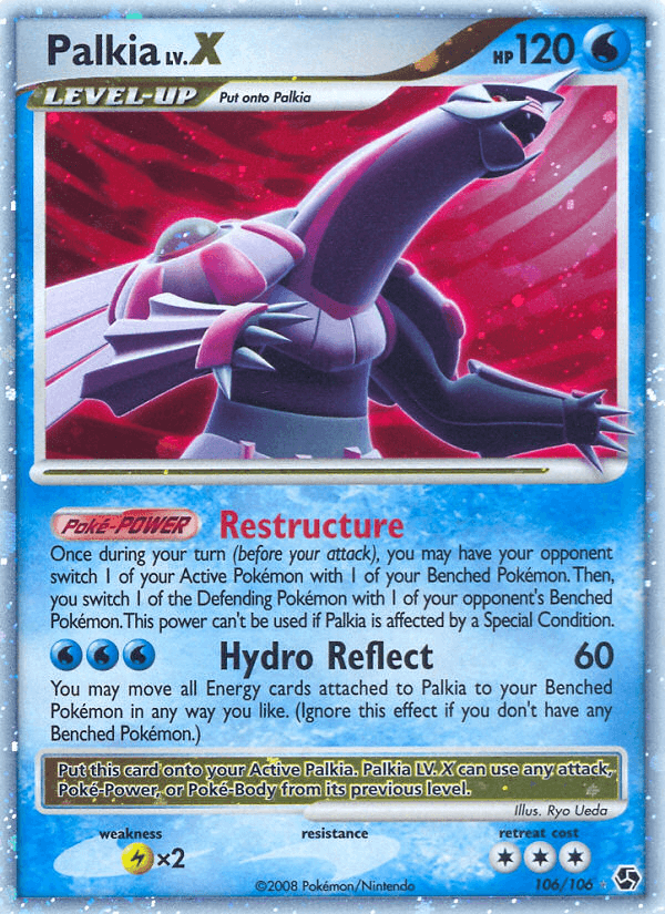 Palkia LV.X — Pokémon TCG card