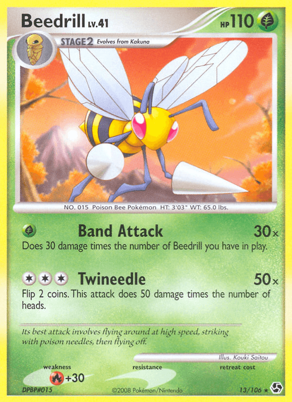 Beedrill — Great Encounters Pokémon TCG card by Kouki Saitou