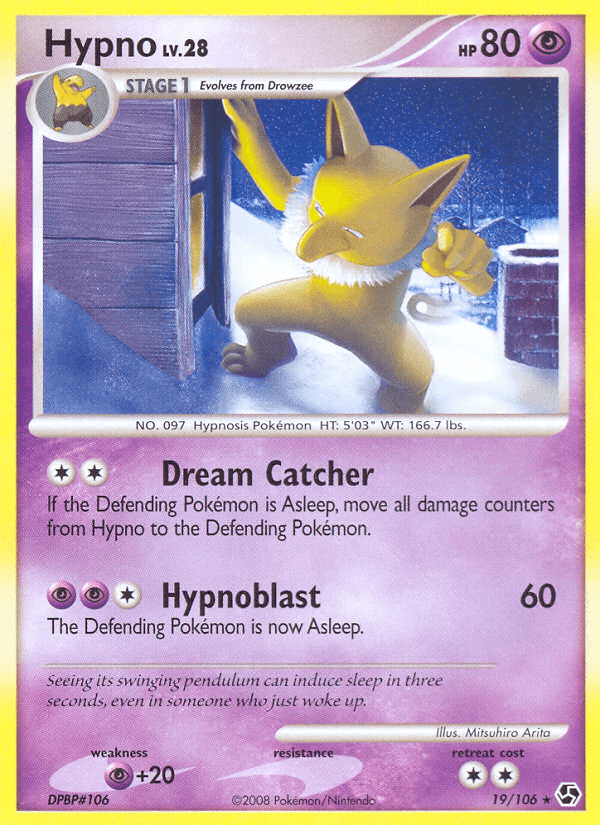 Hypno — Great Encounters Pokémon TCG card by Mitsuhiro Arita