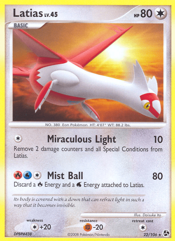 Latias — Great Encounters Pokémon TCG card by Daisuke Ito