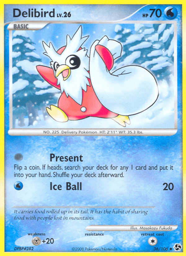 Delibird — Great Encounters Pokémon TCG card by Masakazu Fukuda