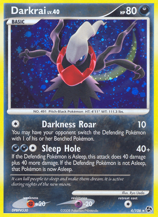 Darkrai (4) — Great Encounters Pokémon TCG card by Ryo Ueda