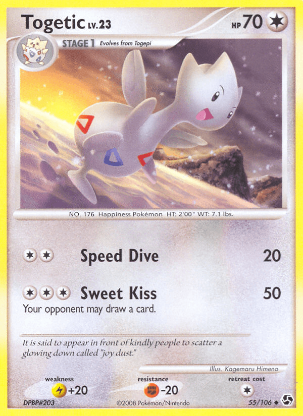 Togetic — Great Encounters Pokémon TCG card by Kagemaru Himeno