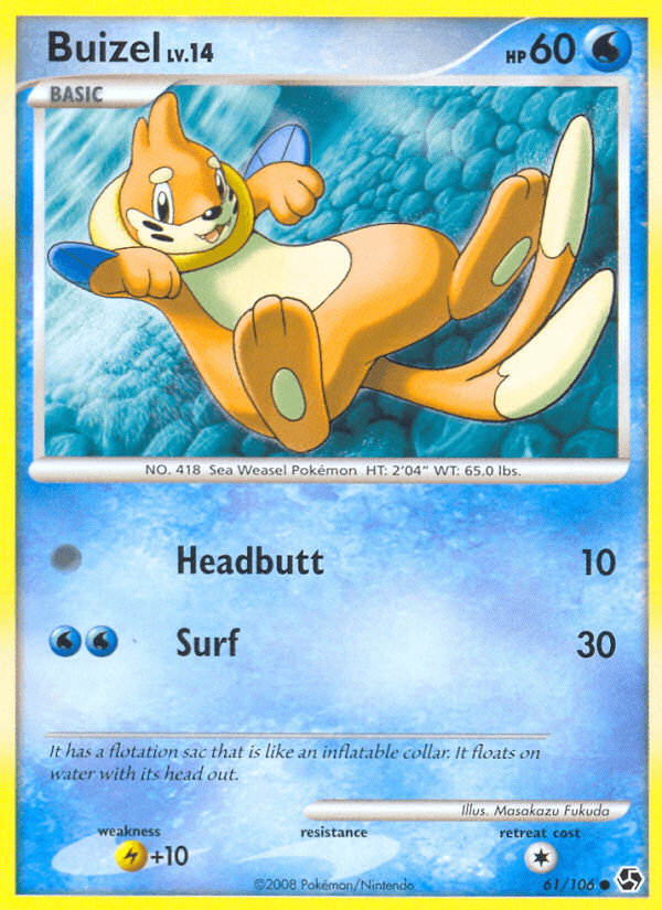 Buizel — Great Encounters Pokémon TCG card by Masakazu Fukuda