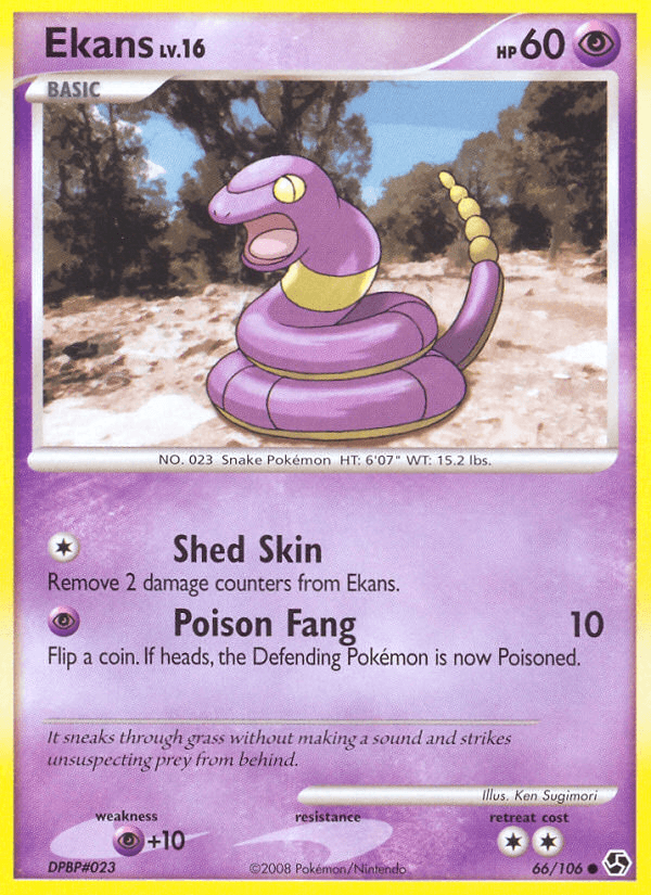 Ekans — Great Encounters Pokémon TCG card by Ken Sugimori