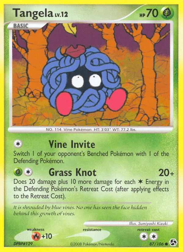Tangela — Great Encounters Pokémon TCG card by Sumiyoshi Kizuki
