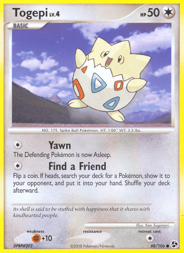 Togepi — Great Encounters Pokémon TCG card by Ken Sugimori