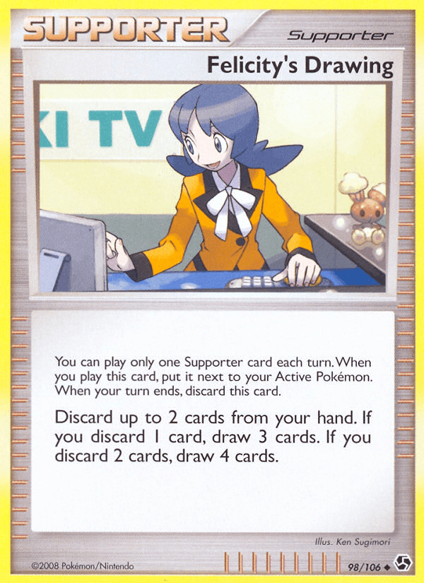 Felicity's Drawing — Great Encounters Pokémon TCG card by Ken Sugimori