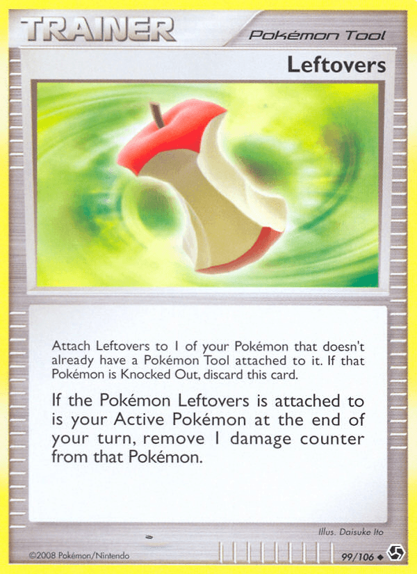 Leftovers — Great Encounters Pokémon TCG card by Daisuke Ito
