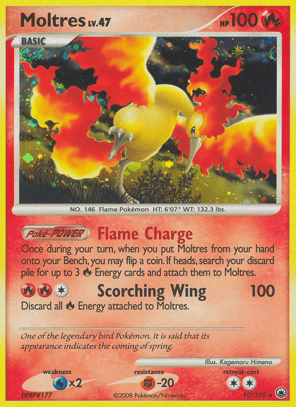 Moltres — Majestic Dawn Pokémon TCG card by Kagemaru Himeno