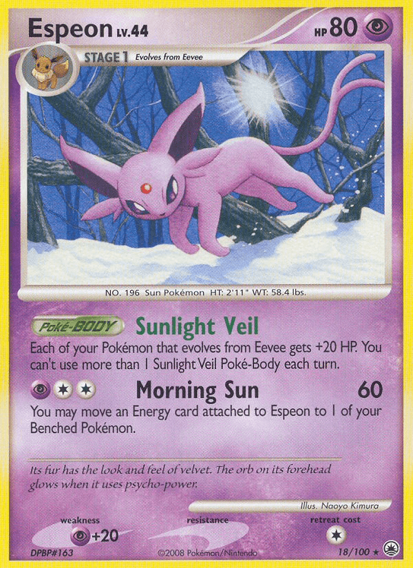 Espeon — Majestic Dawn Pokémon TCG card by Naoyo Kimura