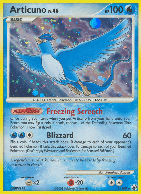 Articuno — Majestic Dawn Pokémon TCG card by Masakazu Fukuda