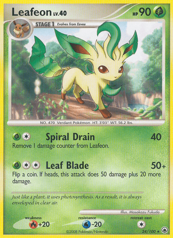 Leafeon (24) — Majestic Dawn Pokémon TCG card by Masakazu Fukuda