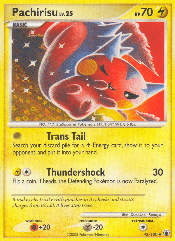 Pachirisu — Majestic Dawn Pokémon TCG card by Tomokazu Komiya