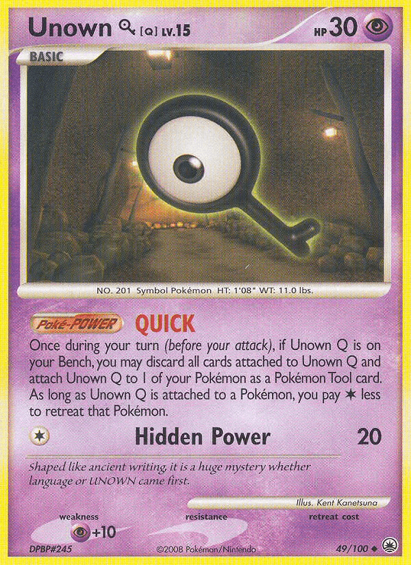 Unown [Q] — Majestic Dawn Pokémon TCG card by Kent Kanetsuna