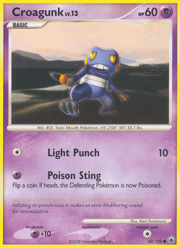 Croagunk — Majestic Dawn Pokémon TCG card by Kent Kanetsuna