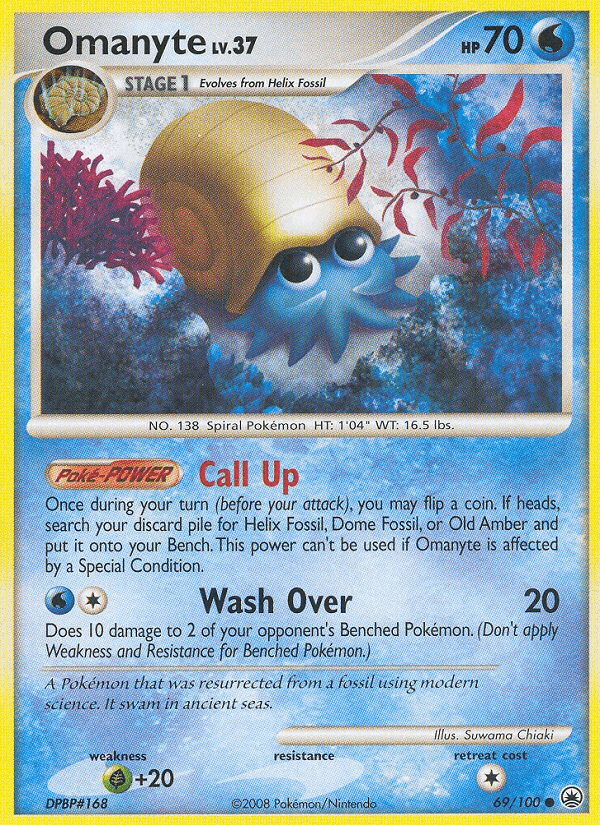 Omanyte — Majestic Dawn Pokémon TCG card by Suwama Chiaki