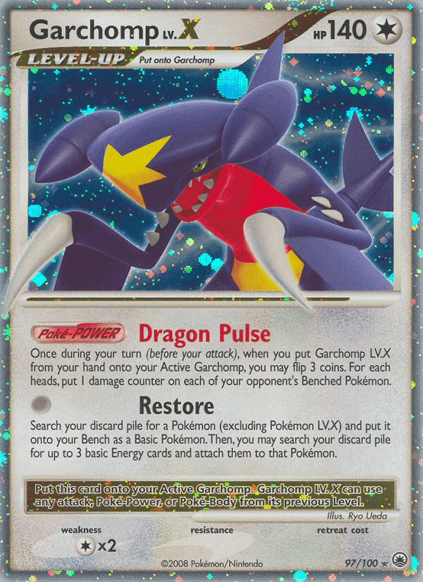 Garchomp LV.X — Pokémon TCG card