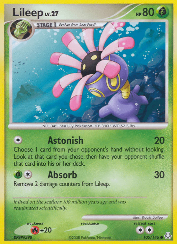 Lileep — Legends Awakened Pokémon TCG card by Kouki Saitou