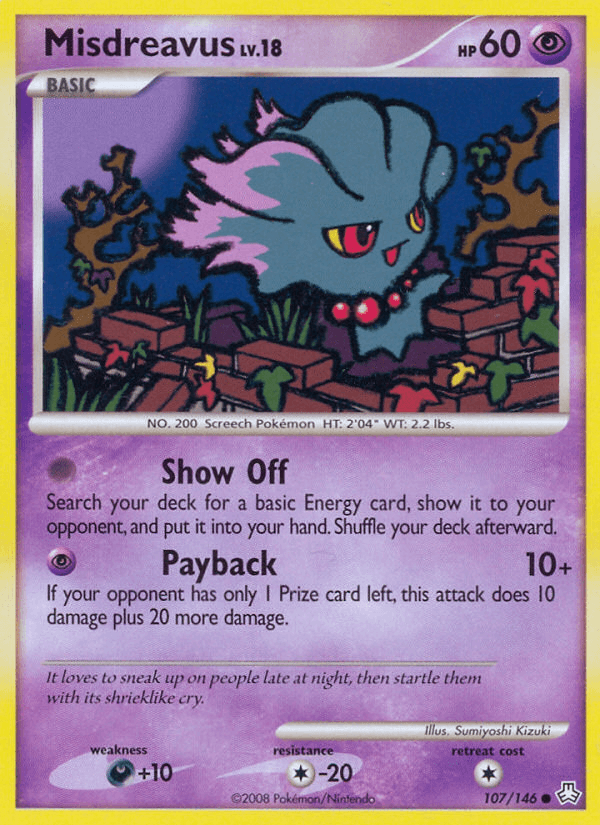 Misdreavus — Legends Awakened Pokémon TCG card by Sumiyoshi Kizuki