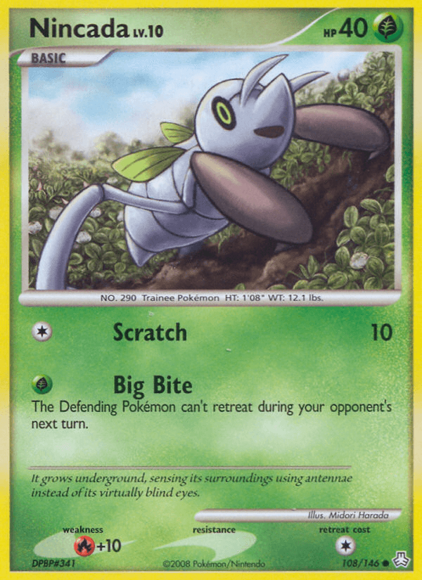 Nincada — Legends Awakened Pokémon TCG card by Midori Harada