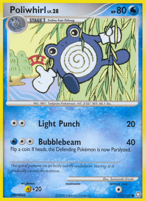 Poliwhirl — Legends Awakened Pokémon TCG card by Sumiyoshi Kizuki