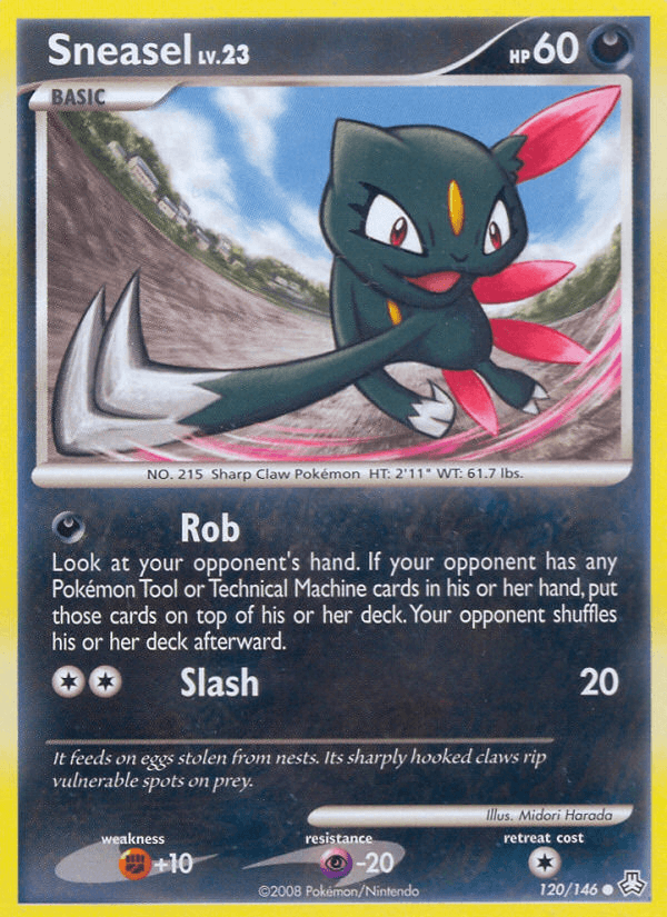 Sneasel — Legends Awakened Pokémon TCG card by Midori Harada