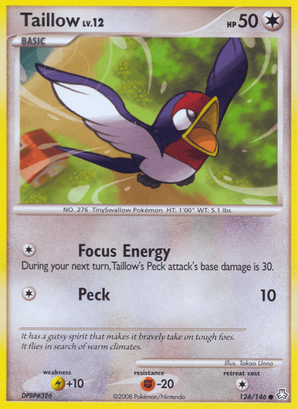 Taillow — Legends Awakened Pokémon TCG card by Takao Unno