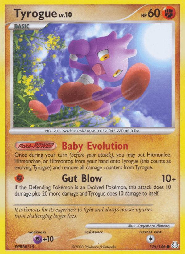 Tyrogue — Legends Awakened Pokémon TCG card by Kagemaru Himeno