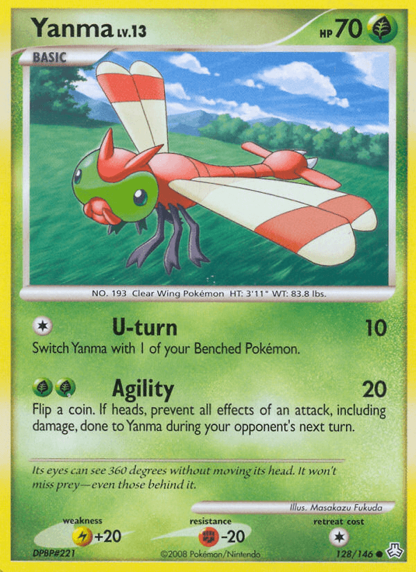 Yanma — Legends Awakened Pokémon TCG card by Masakazu Fukuda