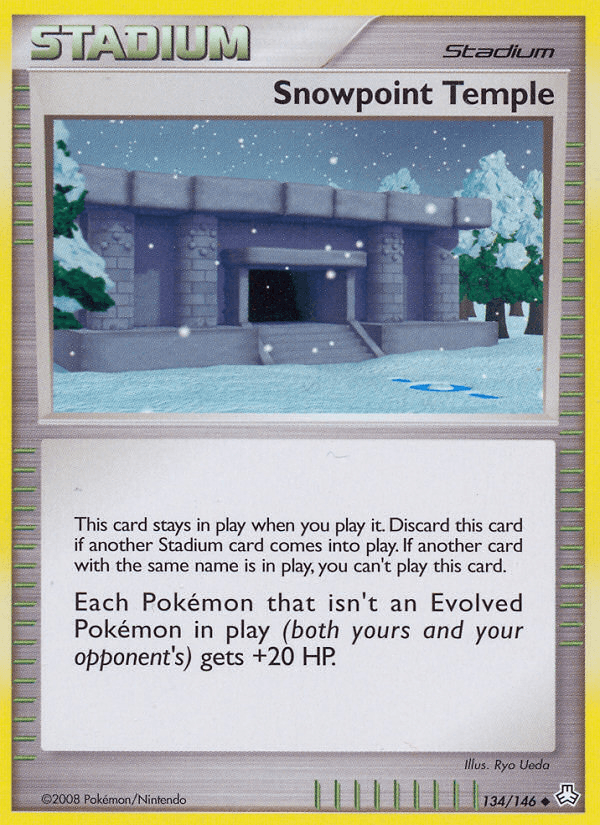 Snowpoint Temple — Legends Awakened Pokémon TCG card by Ryo Ueda