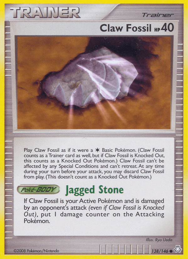 Claw Fossil — Legends Awakened Pokémon TCG card by Ryo Ueda
