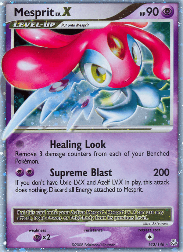 Mesprit LV.X — Legends Awakened Pokémon TCG card by Shizurow