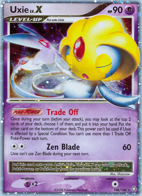 Uxie LV.X — Pokémon TCG card