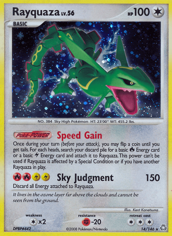 Rayquaza — Legends Awakened Pokémon TCG card by Kent Kanetsuna