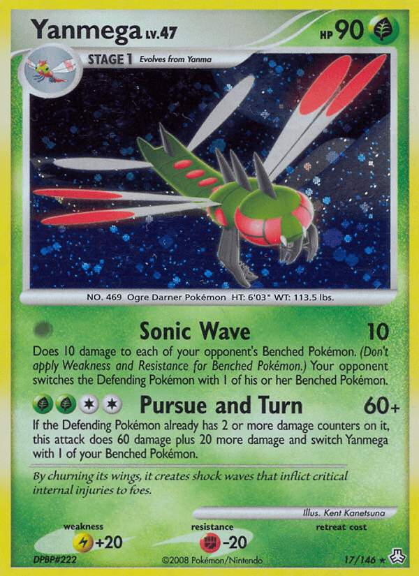 Yanmega — Legends Awakened Pokémon TCG card by Kent Kanetsuna