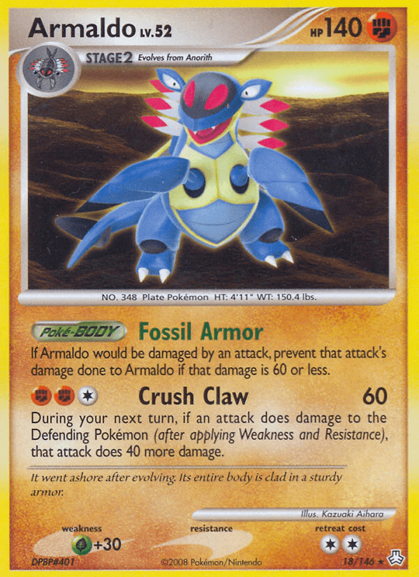 Armaldo — Legends Awakened Pokémon TCG card by Kazuaki Aihara