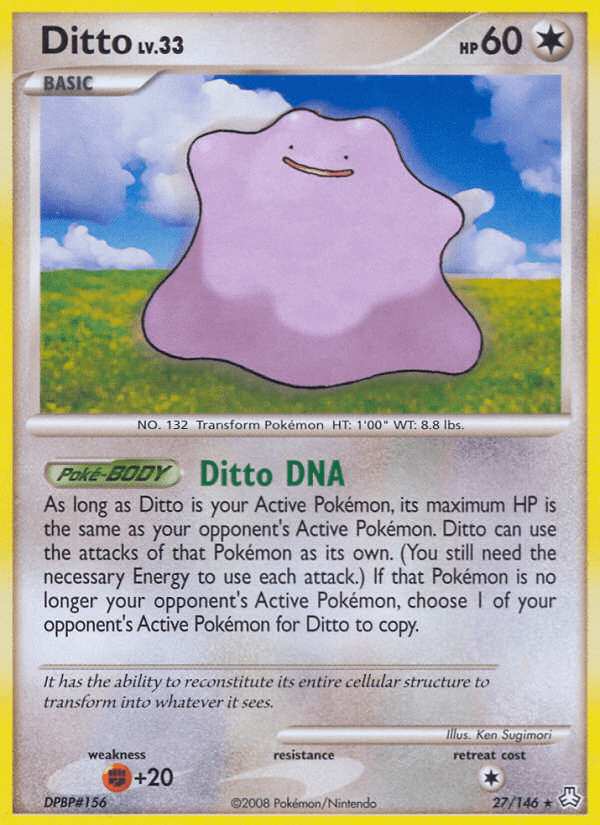 Ditto — Legends Awakened Pokémon TCG card by Ken Sugimori