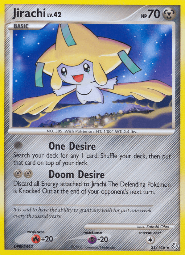 Jirachi — Legends Awakened Pokémon TCG card by Satoshi Ohta