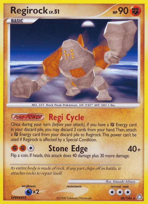Regirock — Legends Awakened Pokémon TCG card by Kazuaki Aihara